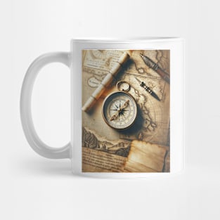 Vintage Compass - Cartographer's Dream Mug